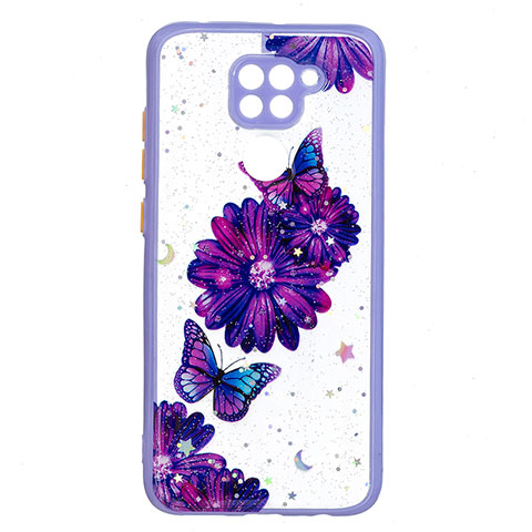 Custodia Silicone Gel Morbida Fantasia Modello Cover Y01X per Xiaomi Redmi 10X 4G Viola