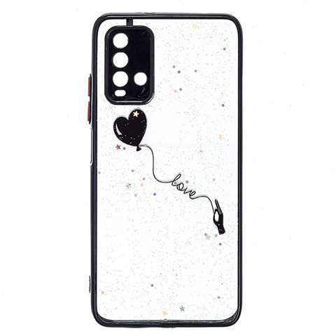 Custodia Silicone Gel Morbida Fantasia Modello Cover Y01X per Xiaomi Redmi 9 Power Nero