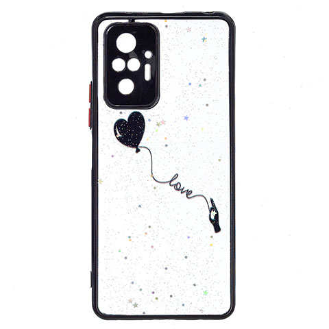 Custodia Silicone Gel Morbida Fantasia Modello Cover Y01X per Xiaomi Redmi Note 10 Pro Max Nero