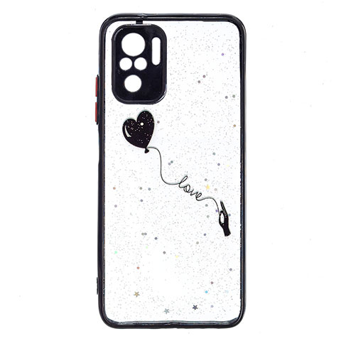 Custodia Silicone Gel Morbida Fantasia Modello Cover Y01X per Xiaomi Redmi Note 10S 4G Nero