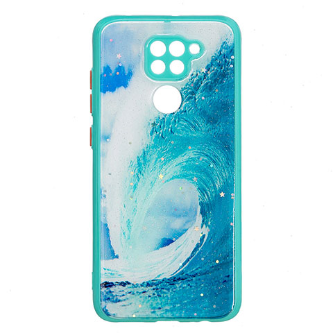 Custodia Silicone Gel Morbida Fantasia Modello Cover Y01X per Xiaomi Redmi Note 9 Verde