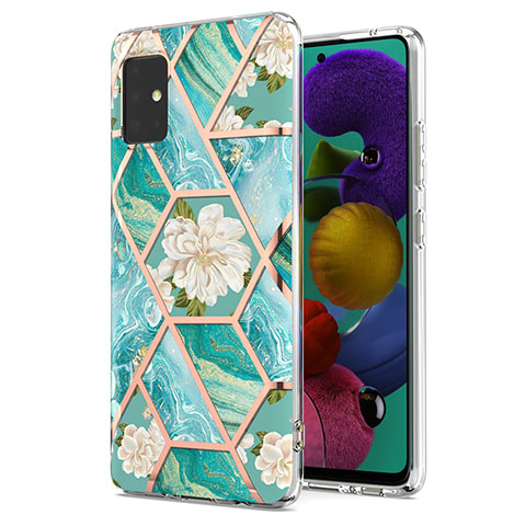 Custodia Silicone Gel Morbida Fantasia Modello Cover Y02B per Samsung Galaxy M40S Verde