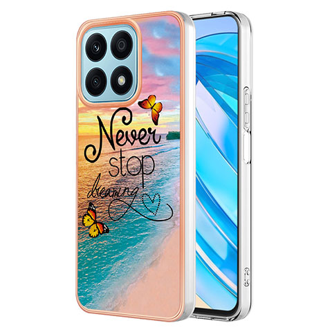 Custodia Silicone Gel Morbida Fantasia Modello Cover Y03B per Huawei Honor X8a 4G Multicolore