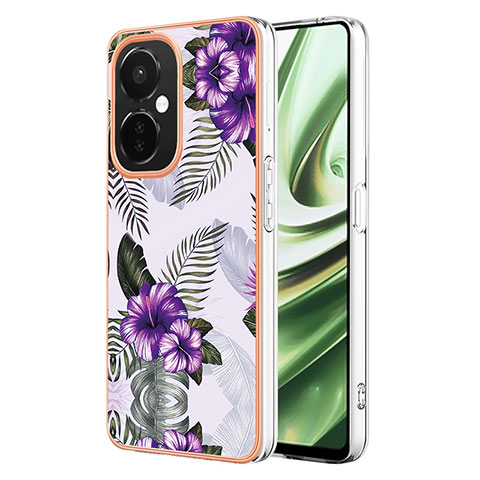 Custodia Silicone Gel Morbida Fantasia Modello Cover Y03B per OnePlus Nord CE 3 5G Viola