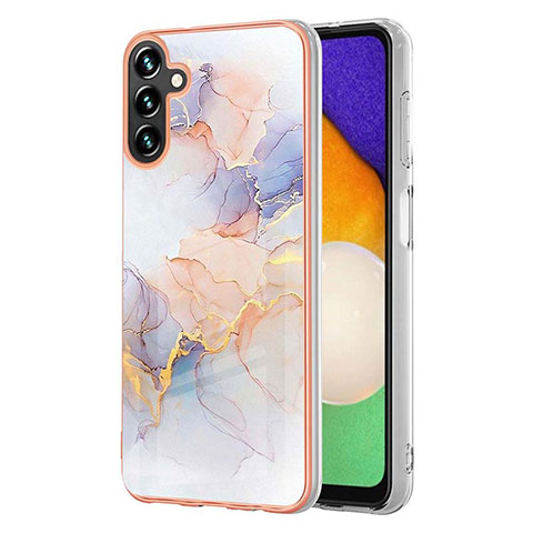 Custodia Silicone Gel Morbida Fantasia Modello Cover Y03B per Samsung Galaxy A04s Lavanda