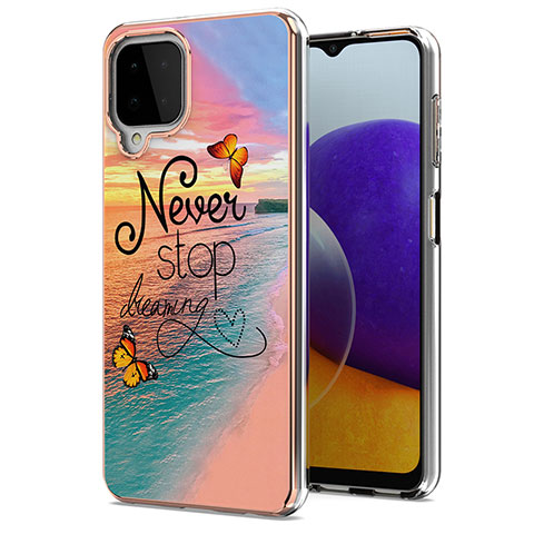 Custodia Silicone Gel Morbida Fantasia Modello Cover Y03B per Samsung Galaxy A22 4G Multicolore