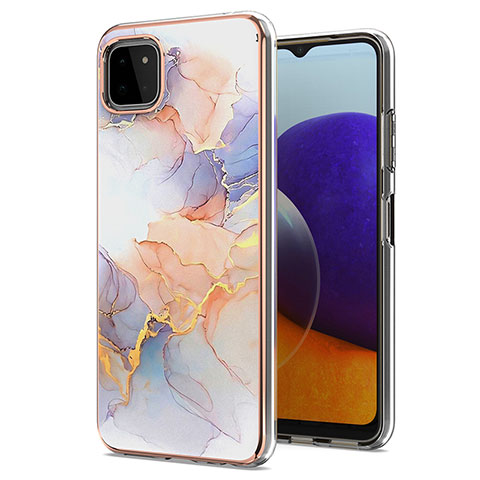 Custodia Silicone Gel Morbida Fantasia Modello Cover Y03B per Samsung Galaxy A22s 5G Lavanda