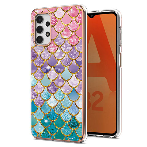 Custodia Silicone Gel Morbida Fantasia Modello Cover Y03B per Samsung Galaxy A32 5G Colorato