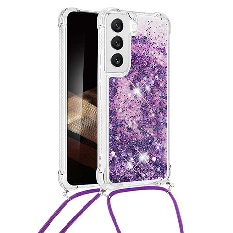 Custodia Silicone Gel Morbida Fantasia Modello Cover Y03B per Samsung Galaxy S25 5G Viola