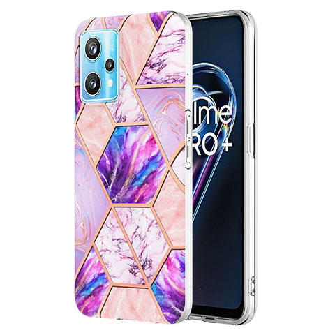 Custodia Silicone Gel Morbida Fantasia Modello Cover Y04B per Realme 9 Pro 5G Lavanda