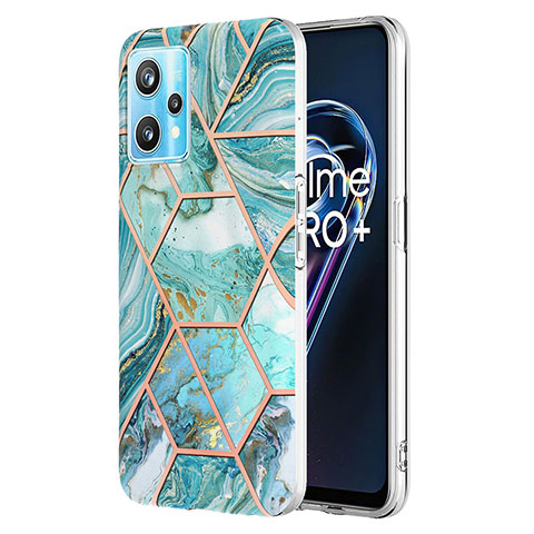 Custodia Silicone Gel Morbida Fantasia Modello Cover Y04B per Realme Narzo 50 Pro 5G Verde Pastello