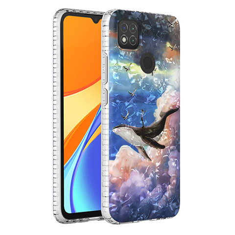 Custodia Silicone Gel Morbida Fantasia Modello Cover Y04B per Xiaomi Redmi 9 Activ Multicolore