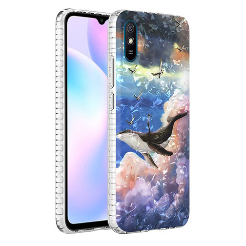 Custodia Silicone Gel Morbida Fantasia Modello Cover Y04B per Xiaomi Redmi 9A Multicolore