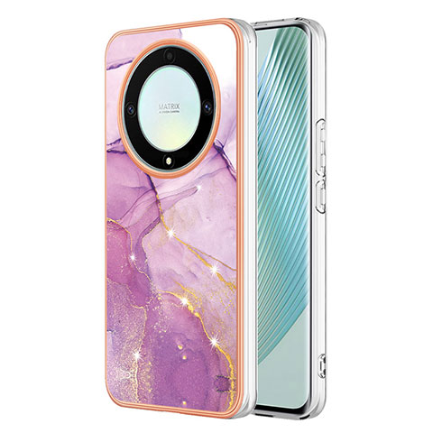 Custodia Silicone Gel Morbida Fantasia Modello Cover Y05B per Huawei Honor X9a 5G Lavanda