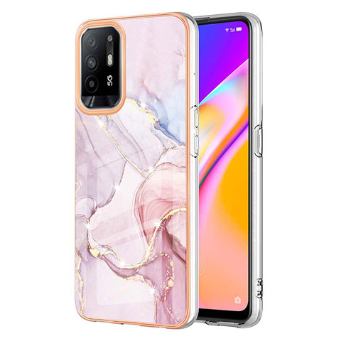 Custodia Silicone Gel Morbida Fantasia Modello Cover Y05B per Oppo F19 Pro+ Plus 5G Rosa