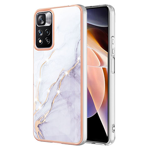 Custodia Silicone Gel Morbida Fantasia Modello Cover Y05B per Xiaomi Mi 11i 5G (2022) Bianco