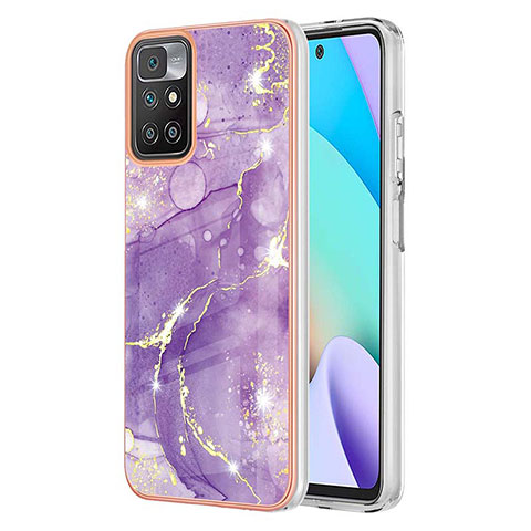 Custodia Silicone Gel Morbida Fantasia Modello Cover Y05B per Xiaomi Redmi Note 11 4G (2021) Viola