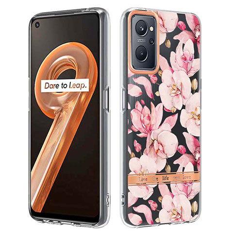 Custodia Silicone Gel Morbida Fantasia Modello Cover Y06B per Oppo A96 4G Rosa