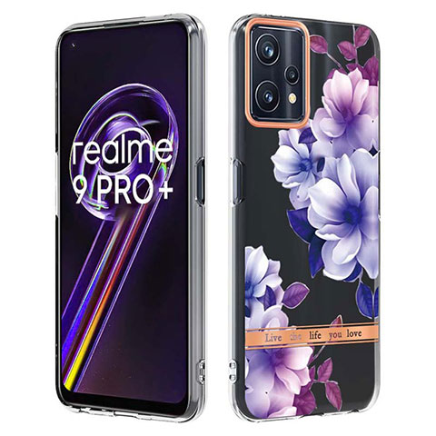 Custodia Silicone Gel Morbida Fantasia Modello Cover Y06B per Realme Narzo 50 Pro 5G Viola