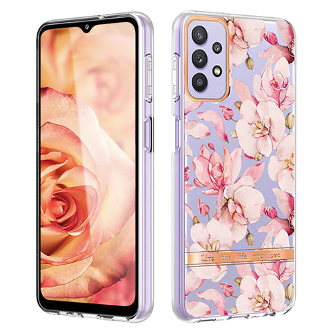 Custodia Silicone Gel Morbida Fantasia Modello Cover Y06B per Samsung Galaxy A13 4G Rosa