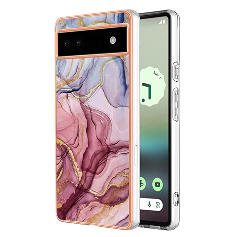 Custodia Silicone Gel Morbida Fantasia Modello Cover Y07B per Google Pixel 6a 5G Multicolore