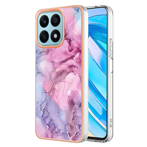 Custodia Silicone Gel Morbida Fantasia Modello Cover Y07B per Huawei Honor X8a 4G Lavanda