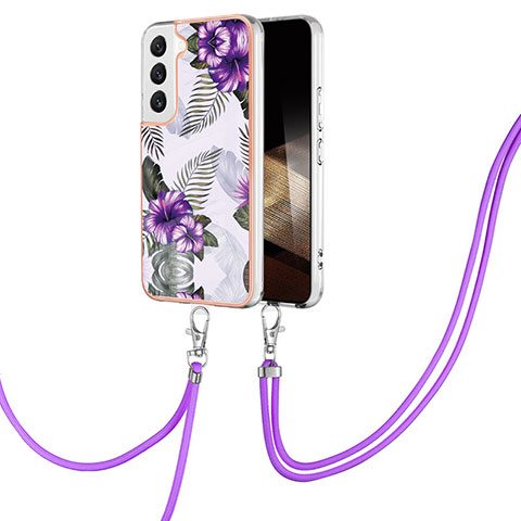 Custodia Silicone Gel Morbida Fantasia Modello Cover Y20B per Samsung Galaxy S24 5G Viola