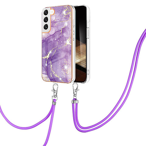 Custodia Silicone Gel Morbida Fantasia Modello Cover Y21B per Samsung Galaxy S25 5G Viola