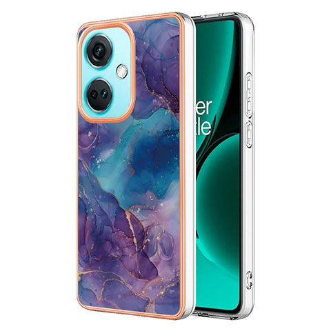 Custodia Silicone Gel Morbida Fantasia Modello Cover YB1 per OnePlus Nord CE 3 5G Viola