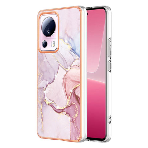 Custodia Silicone Gel Morbida Fantasia Modello Cover YB1 per Xiaomi Mi 12 Lite NE 5G Rosa