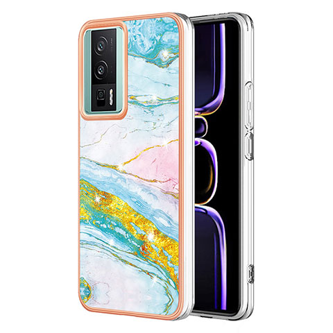 Custodia Silicone Gel Morbida Fantasia Modello Cover YB1 per Xiaomi Poco F5 Pro 5G Colorato