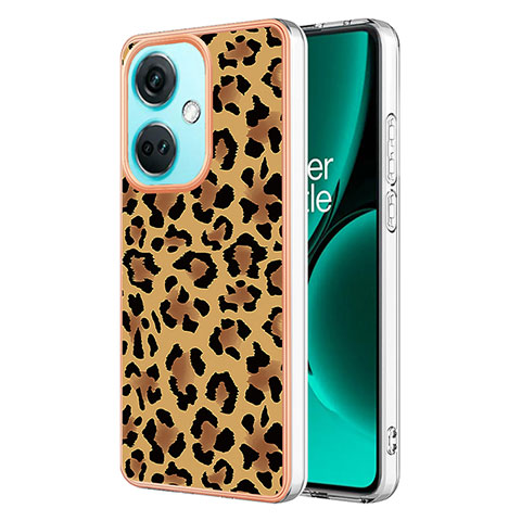 Custodia Silicone Gel Morbida Fantasia Modello Cover YB2 per OnePlus Nord CE 3 5G Marrone