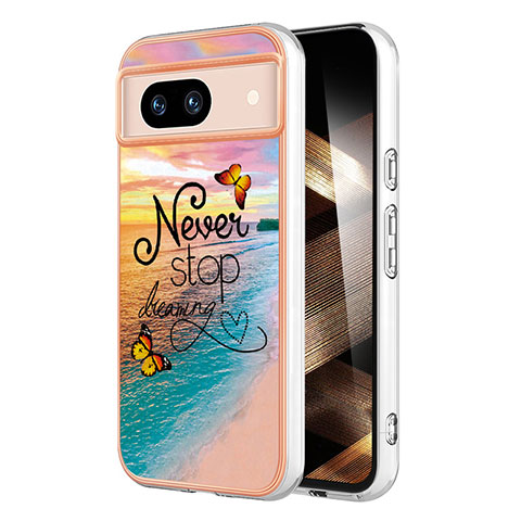 Custodia Silicone Gel Morbida Fantasia Modello Cover YB3 per Google Pixel 8a 5G Multicolore