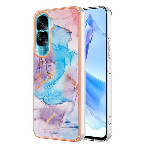 Custodia Silicone Gel Morbida Fantasia Modello Cover YB3 per Huawei Honor 90 Lite 5G Blu