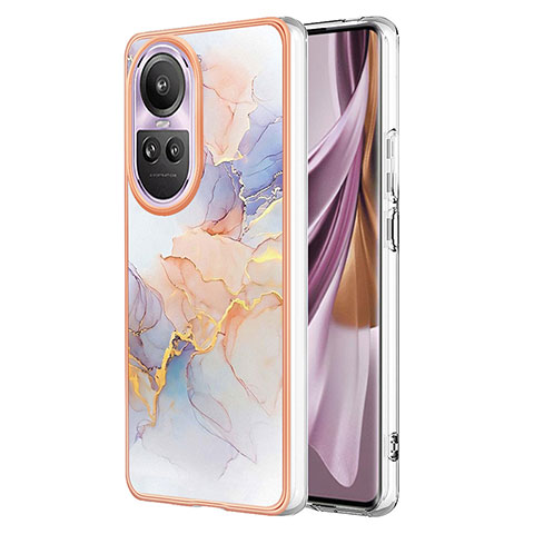 Custodia Silicone Gel Morbida Fantasia Modello Cover YB3 per Oppo Reno10 Pro 5G Lavanda