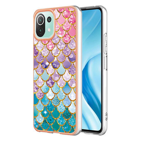 Custodia Silicone Gel Morbida Fantasia Modello Cover YB3 per Xiaomi Mi 11 Lite 5G NE Colorato