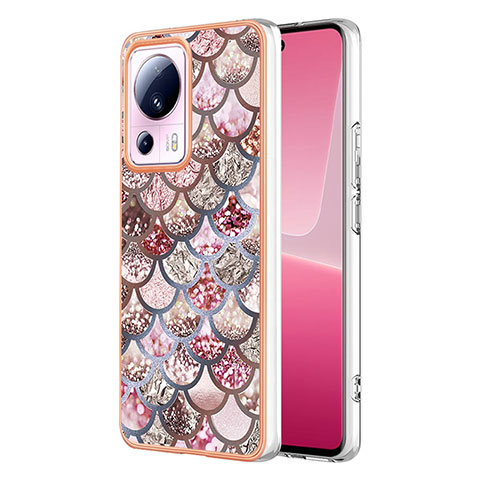 Custodia Silicone Gel Morbida Fantasia Modello Cover YB3 per Xiaomi Mi 12 Lite NE 5G Marrone