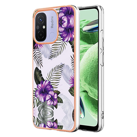 Custodia Silicone Gel Morbida Fantasia Modello Cover YB3 per Xiaomi Poco C55 Viola