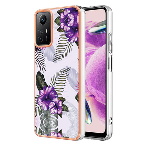 Custodia Silicone Gel Morbida Fantasia Modello Cover YB3 per Xiaomi Redmi Note 12S Viola