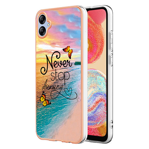 Custodia Silicone Gel Morbida Fantasia Modello Cover YB4 per Samsung Galaxy A04E Multicolore