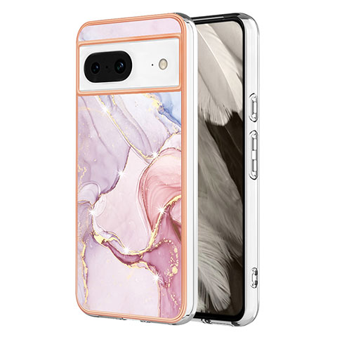 Custodia Silicone Gel Morbida Fantasia Modello Cover YB5 per Google Pixel 8 5G Rosa