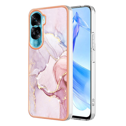 Custodia Silicone Gel Morbida Fantasia Modello Cover YB5 per Huawei Honor 90 Lite 5G Rosa