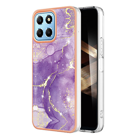 Custodia Silicone Gel Morbida Fantasia Modello Cover YB5 per Huawei Honor X8b Viola