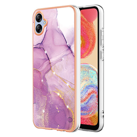 Custodia Silicone Gel Morbida Fantasia Modello Cover YB5 per Samsung Galaxy A04 4G Lavanda