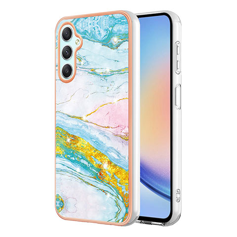 Custodia Silicone Gel Morbida Fantasia Modello Cover YB5 per Samsung Galaxy A24 4G Colorato