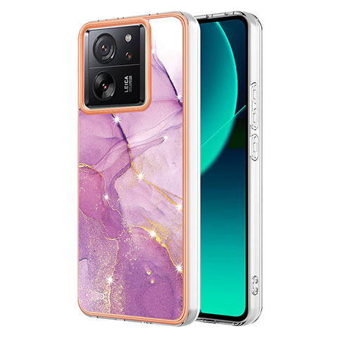 Custodia Silicone Gel Morbida Fantasia Modello Cover YB5 per Xiaomi Mi 13T 5G Lavanda