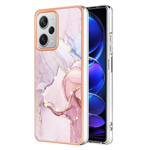 Custodia Silicone Gel Morbida Fantasia Modello Cover YB5 per Xiaomi Redmi Note 12 Explorer Rosa