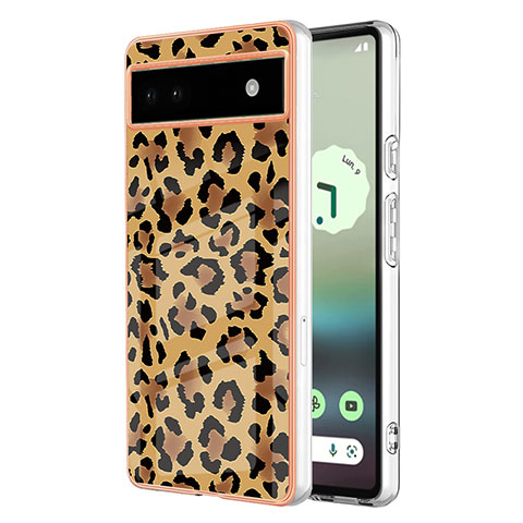 Custodia Silicone Gel Morbida Fantasia Modello Cover YB6 per Google Pixel 6a 5G Marrone