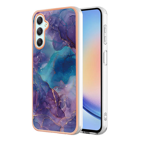 Custodia Silicone Gel Morbida Fantasia Modello Cover YB7 per Samsung Galaxy A25 5G Viola