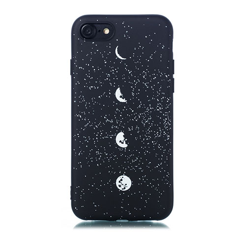 Custodia Silicone Gel Morbida Mistica Luna Stelle Cover per Apple iPhone 7 Multicolore